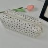 Süße Blumenprint Stifttasche Leinwand Schreibwarentasche Große Kapazität Federmäppchen Multifunktionaler Schreibwaren-Organizer Schulbedarf