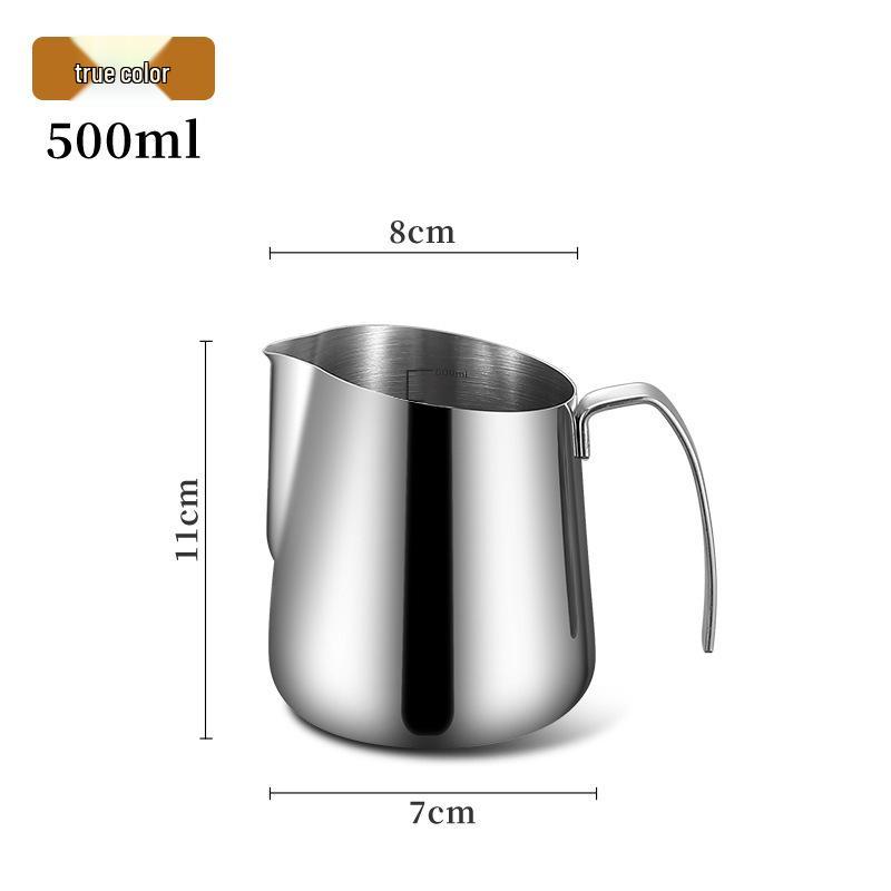 Stainless Steel 304 Milk Frothing Pitcher with Scale - Coffee Latte Art Cup and Milk Frother Jug