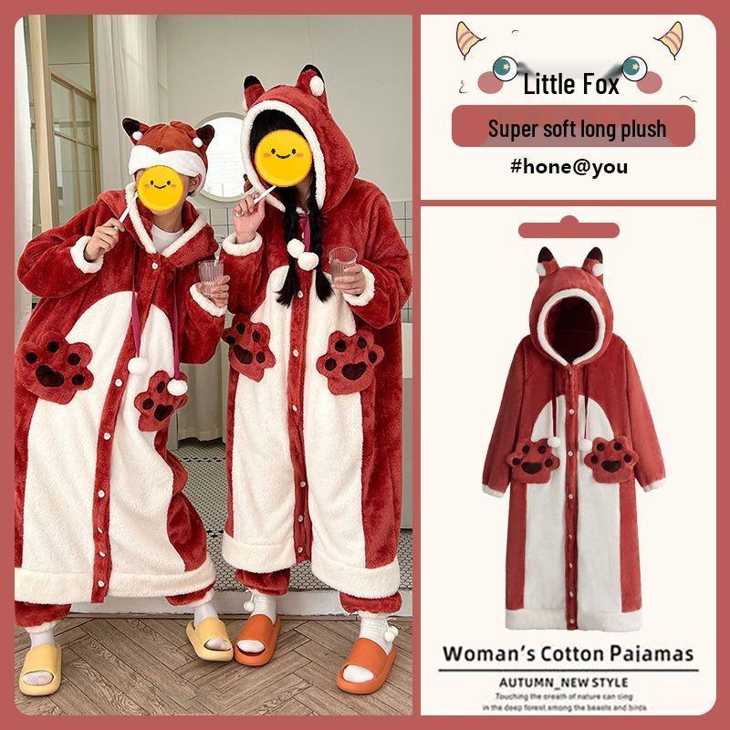 Special Offer: Women's Coral Fleece Plush Robe & Pajama Set - 2025 Autumn/Winter Collection