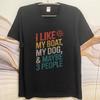 Trendy Men Summer tshirt I Like My Boat My Dog And Maybe Three People Short Sleeve Breathable Round Neck Man Tshirt