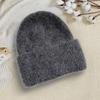 Van Saili Hat Autumn Winter Outdoor All-match Knitted Hat Custom Logo Embroidery Cold-proof Warm Velvet Thickened Rabbit Hair