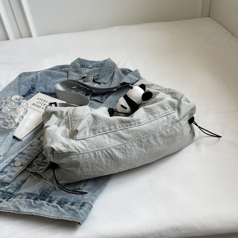 Student Class Pleated Shoulder Bag Large Capacity Women's Bag Crossbody Bag