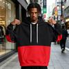 Men's Colorblock Hoodie with Pocket Casual Athletic Pullover