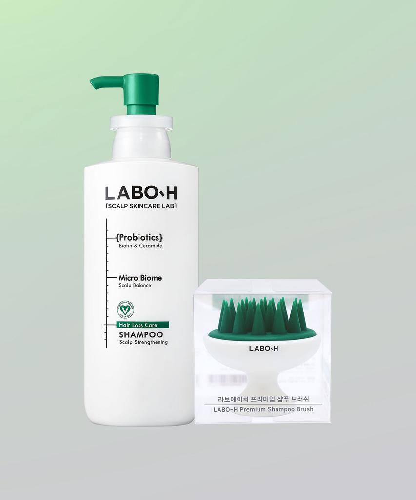 Hair Loss Relief and Scalp Strengthening Shampoo 400ml + Shampoo Brush