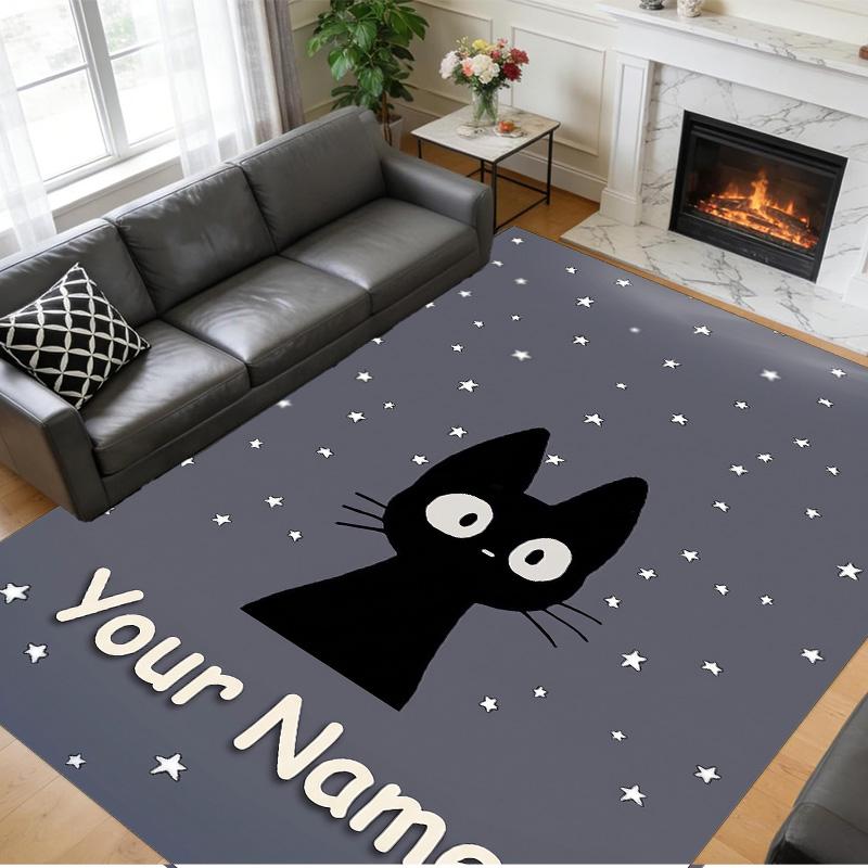 Crystal Velvet Rug Custom Name Text, Soft Non Slip Floor Mat Home DecorKiki's Delivery Service Jiji
