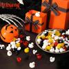 10/20Pcs Mini Resin Duck Halloween Pumpkin Ghost Miniature Ducks Tiny Animals Figures Statue Ornament For Halloween Party Gift