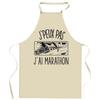 Kitchen Apron - I Can't - Breton Pattern - Durable Cotton - Printed In France
