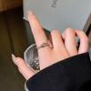 Silver Knotted Ring Women's Niche Personality Micro-inlaid Zircon Ring Ring 2025 New Jewelry