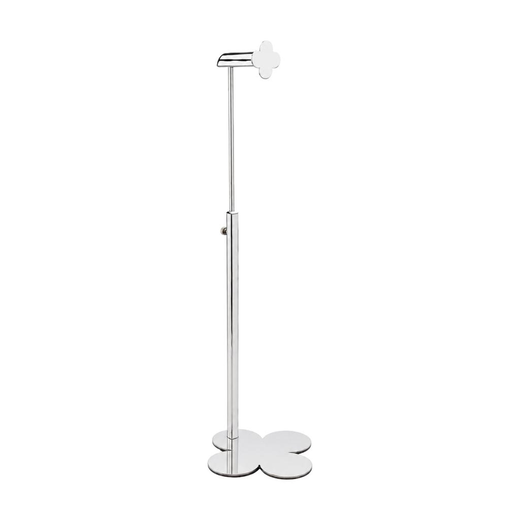 Metal Freestanding Handbag Rack with Clover Base Long-Lasting Adjustable