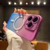 Gradient silicone magnetic attachment is suitable for iPhone 17 Pro cases, iPhone 16 full-coverage lens film, TPU transparent soft case