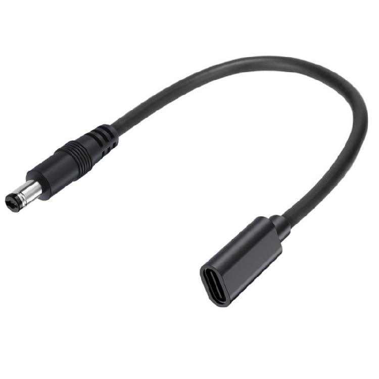 9.8in Type C To DC5.5x2.1mm Power Cord Adapte rCable for Easy Device Connection