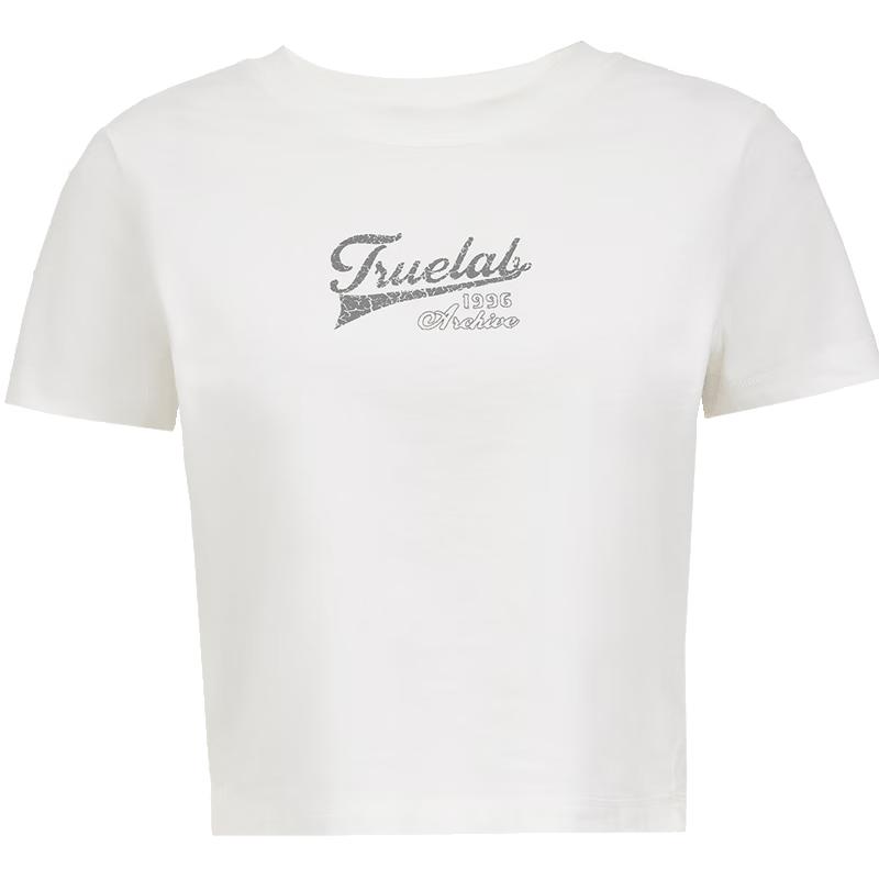 ONLY Women s Cotton Letter Print T-Shirt L