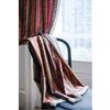 Cotton Linen Boho Rainbow Stripes Printing Curtain with Tassel Drape Blackout Valance Luxury Living Room Bedroom Curtains