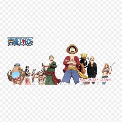 One Piece Render Mugiwaras Monkey D. Luffy Roronoa Zoro Iron On Patches For DIY Heat Transfer Clothes T-Shirt Thermal Stickers Decoration Printing