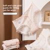 Large Size Spring and Summer Sweet Wind Pure Cotton 10a Bacteriostatic Silk Extended Crotch Triangle Briefs