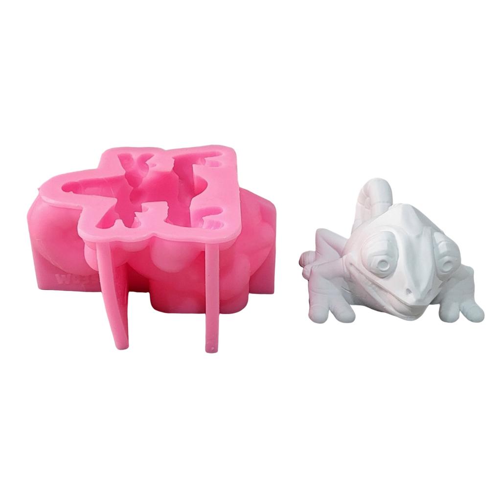 Durable Silicone Mold for Creating Detailed Chameleon Plaster Display Ornaments Perfect for Art Lovers and Gift Makers