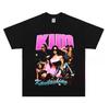 2026 Spring/Summer Kim Kardashian Tee - A Printed Short-sleeved Cotton American-style V-neck T-shirt By Kim Kardashian