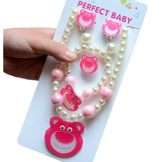 Frozen Princess Kids' Necklace & Bracelet Gift Set for Christmas or Birthday