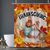 Halloween Maple Leaves Washable Dirt-Resistant Shower Curtain Shower Head Waterproof Polyester Bath Curtain For Home Decor