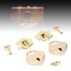 2 Sets Wooden Box Hasp   Padlock Set Antique Zinc Alloy Hasp Clasp   and Hrt Shaped Padlocks with Keys
