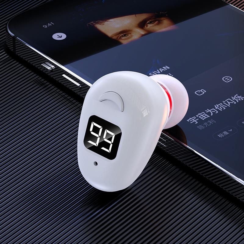 

S980 Bluetooth Earbuds: Mini In-Ear, Digital Display, Ultra-Long Standby, Invisible Design, Ideal for Business Use No Packaging or Accessories