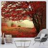 Autumn Forest Fallen Leaves Scenery Fashionable Home Decoration Tapestry Living Room Bedroom Tapestry
