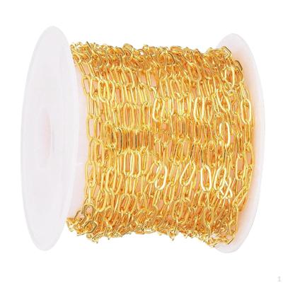 ביצוע שרשרת מהדק נייר זהב DIY שרשרת תליון קסם יצירה