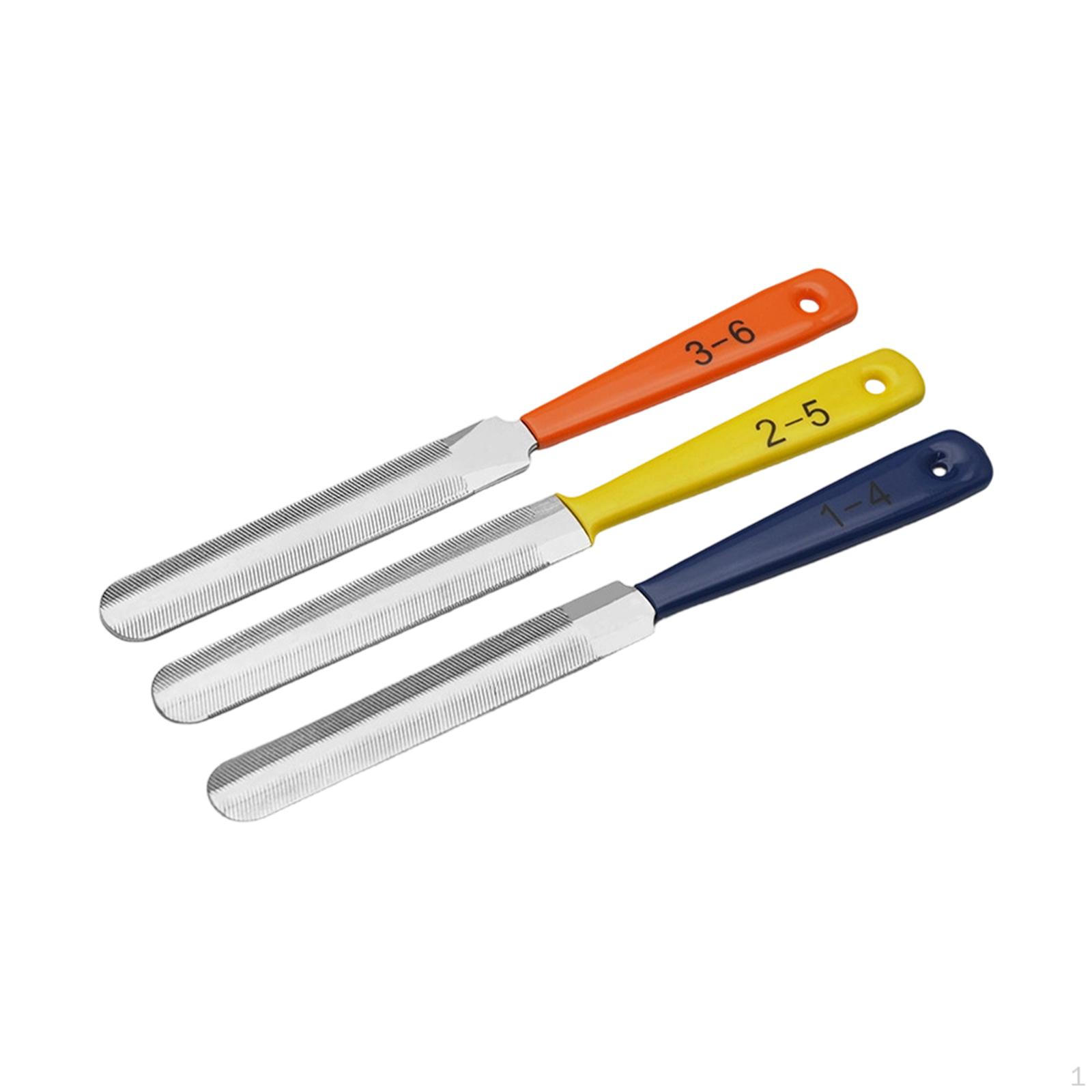 

3 Pieces Nut Slotting File Guitar String Adjustment Tool Set Professional files for