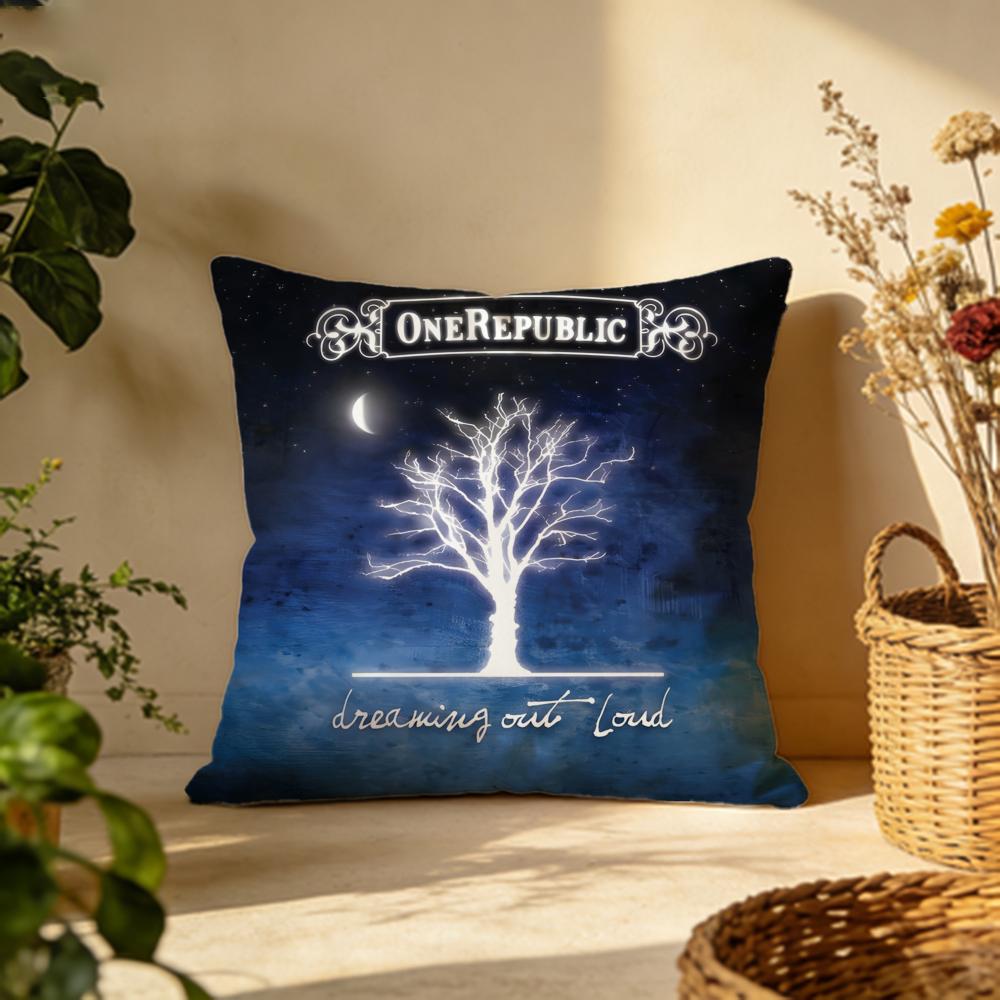Stylish OOneRepublicable Cushion Cover Versatile DoubleSided Pillow Case Fit for Sofa Bed Car Daily Decor
