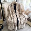 Ethnic Style Color Matching Style Fashion Going Out Imitation Cashmere Warm Shawl Cape Scarf Women'S Scarf