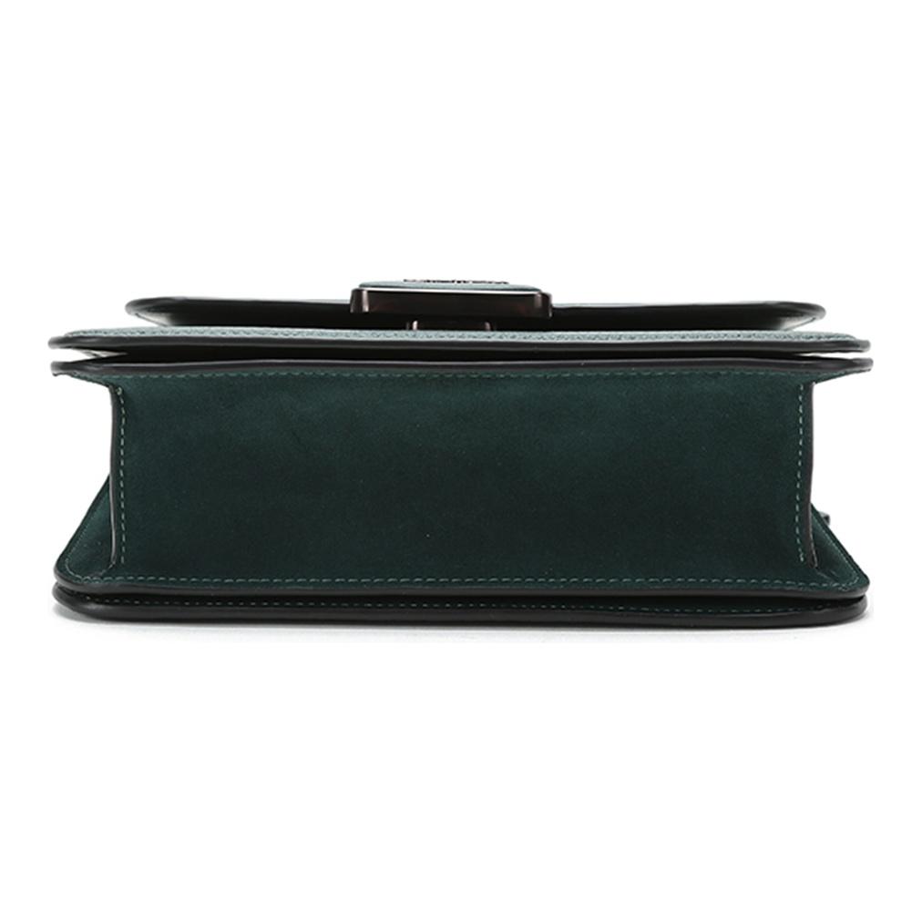Coach Alie Color-Blocked Leder Crossbody Tasche Damen Crossbody Tasche Waldgrün C0714-V5FOR