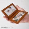 [i-story] Card-Sized "Vertical" Photo Frame [Tochigi Leather] Made In Japan, Genuine Leather (Brick)