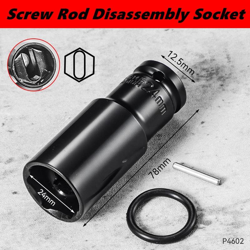 1/2Inch Drive Impact Socket Set 12/14/16mm Multifunction Screw Rod Scaffold Shelf Disassembly Sleeve CR-M Steel Impact Socket