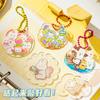 DIY Goo Card Plate Sticker Acrylic Sparkling Guka Material Cartoon Laser Scrapbook Deco Sticker Cute Stationery Accessories