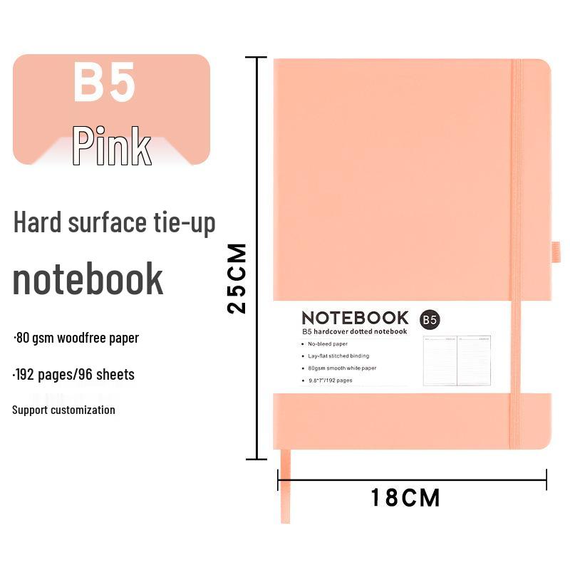 A6 Loose-Leaf Elastic Band Notebook - Customizable Student & Business Diary