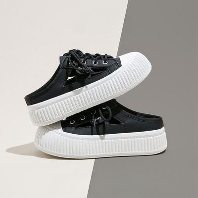 Summer 2024 Sneakers Women's Slippers and Ladies Sandals Sports Slides with Bow Height Shoes Round Toe Cotton Junior White F Vip