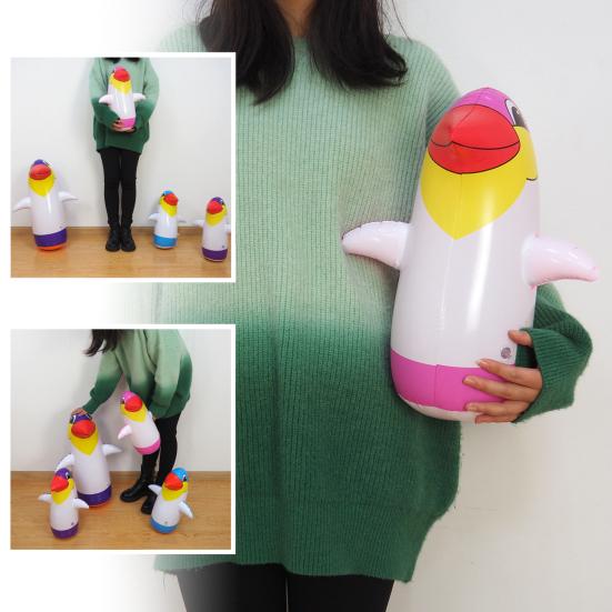 Fashion Flexible Stable Easy To Inflate Children Adult Animal Blow Up Tumbler Home Decor Penguin