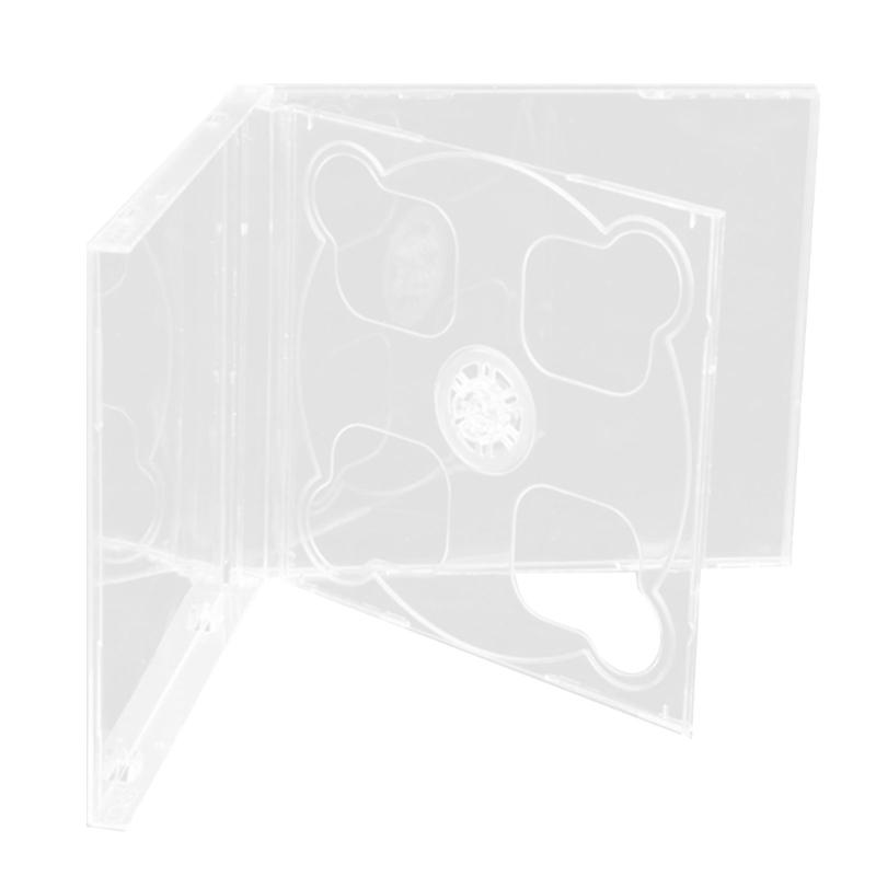 

Transparent Disc Holder Case Square Plastic Disc Case Clear Single VCD Disc Case Standard Disc VCD Cover Protective Case 1