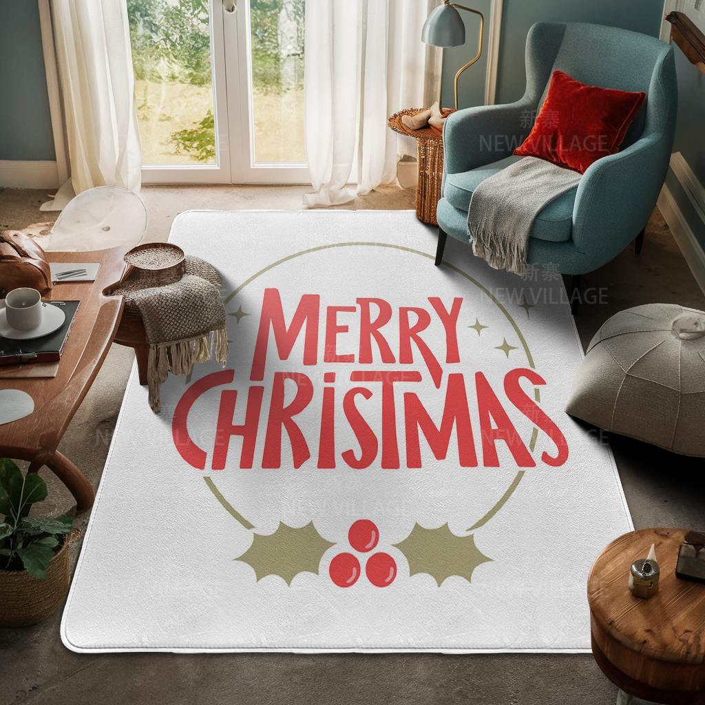Koberec ke vchodu do domu Rohožka ke dveřím do domu Obývací pokoj Vana Koupelna Protiskluzové koberce s absorpcí vody vana Veselé Vánoce zima