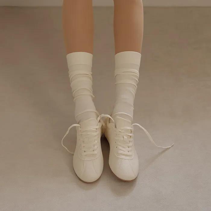 Loose, Soft, Cozy Cotton Short Knee Socks