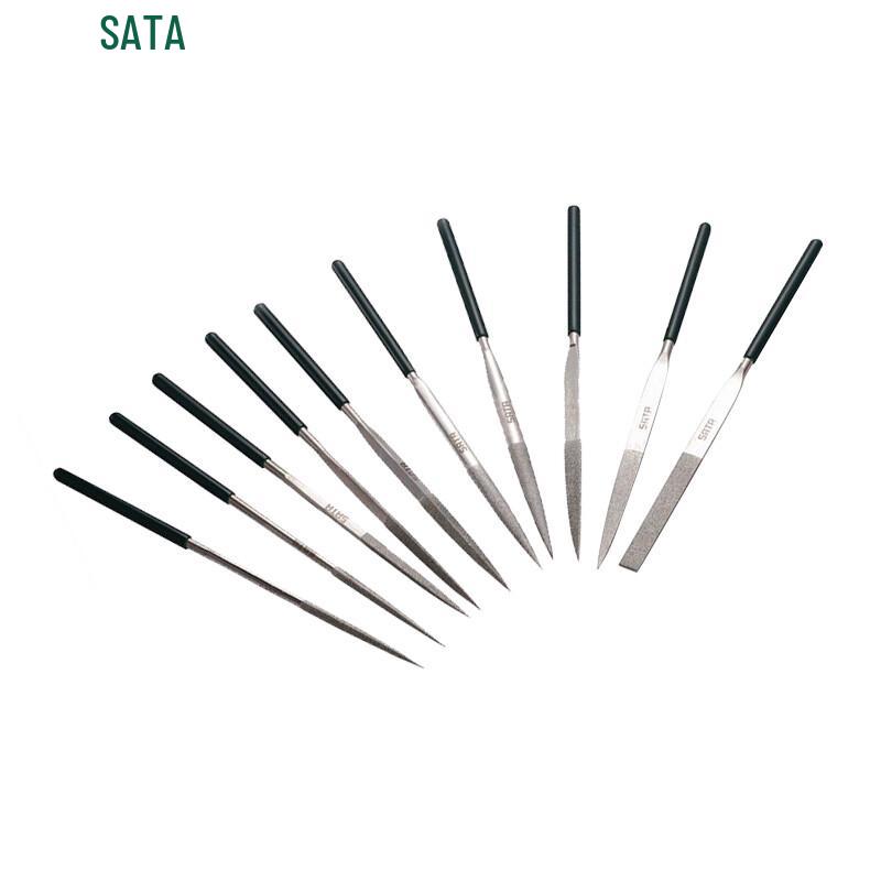 SATA 10-Piece Diamond Needle File Set 160mm 160mm