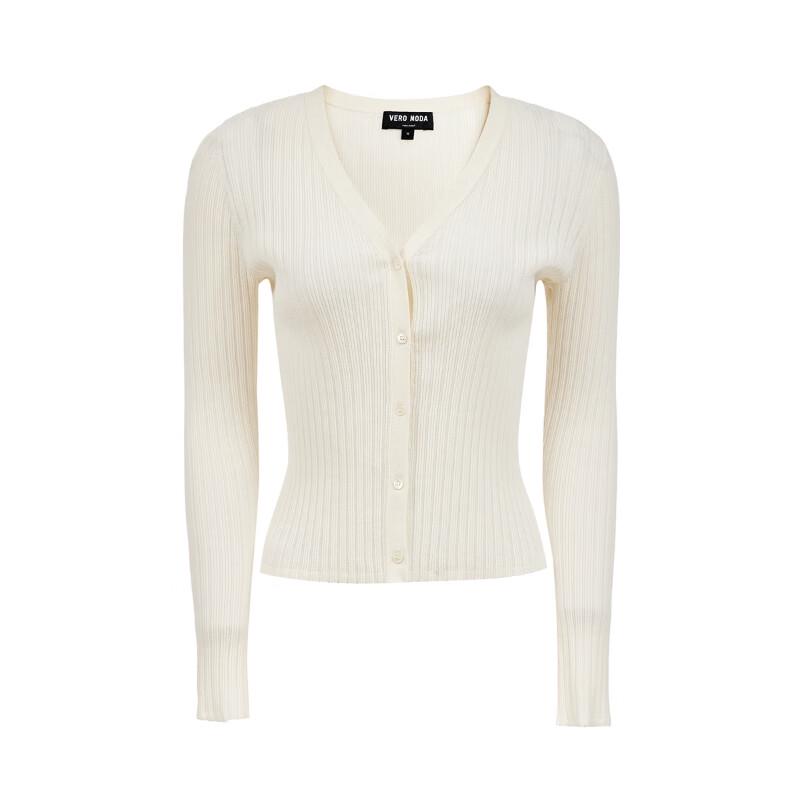 VEROMODA Women's Cotton Blend V-Neck Button Cardigan
