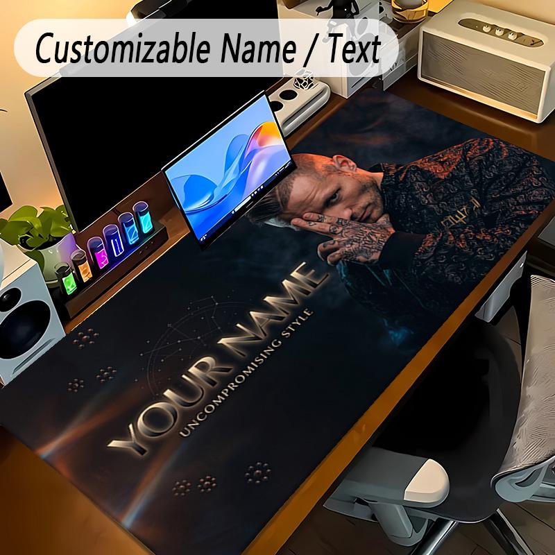 Large Mouse PadKontra K Custom Name Text Personalized Desk Mat Non Slip Gaming Pad