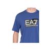 Emporio Armani EA7 Printed Crew Neck Loose Fit Short Sleeve T-Shirt Men Tops Blue 3DPT09-PJ02Z-1557