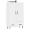 Highboard White 70 x 31 x 115 cm Particleboard