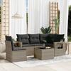 VidaXL Garden Lounge Set with Cushions 6 Pcs, Patio Sofas, Patio Furniture Set, Outdoor Furniture, Grey 3220179