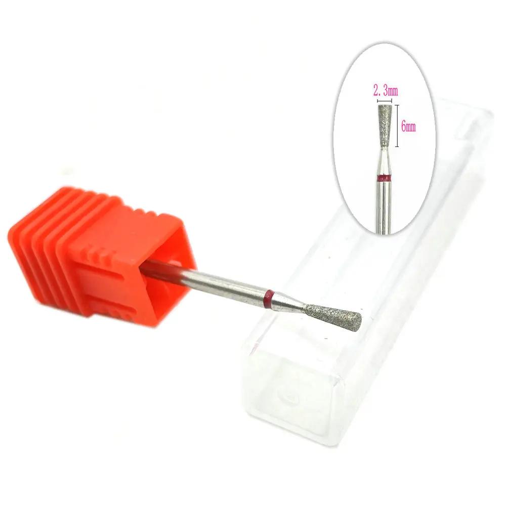 20pcs Diamond Nail Drill Milling Cutter for Manicure Rotary Bits Cuticle Clean Accessory Dental Diamond Burs Polisher 2.35mm
