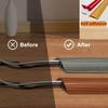 1PC 1m/39.37in Pvc Floor Cord Cover Self-adhesive Power Cable Protector Extension Electric Wire Duct Slot Cable Sleeves Hider Co