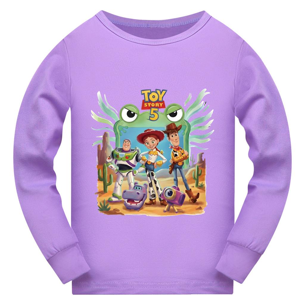 5737 Kid Boys Girls Printed Long Sleeves T-Shirt 110cm