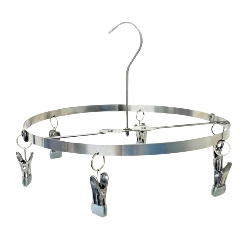 Oritani 2-Way Wader Hanger for Drying Waders, Fishing, and Boots, All Stainless Steel, Foldable, Made In Japan, Simple, Lightweight, and Easy To Wash